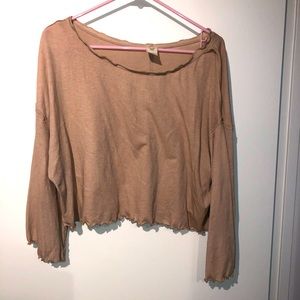 Free people long sleeve off the shoulder
